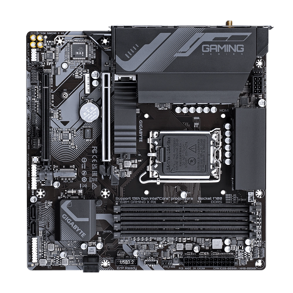 Mainboard Gigabyte B760M GAMING X | Intel B760, Socket 1700, Micro ATX, 4 khe DDR5